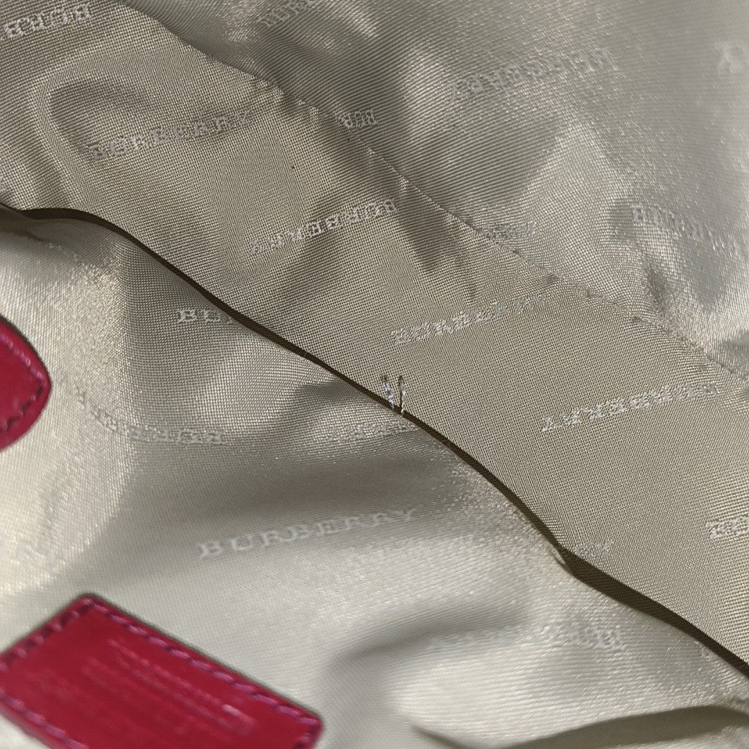 Coated Canvas Shoulder Bag Beige