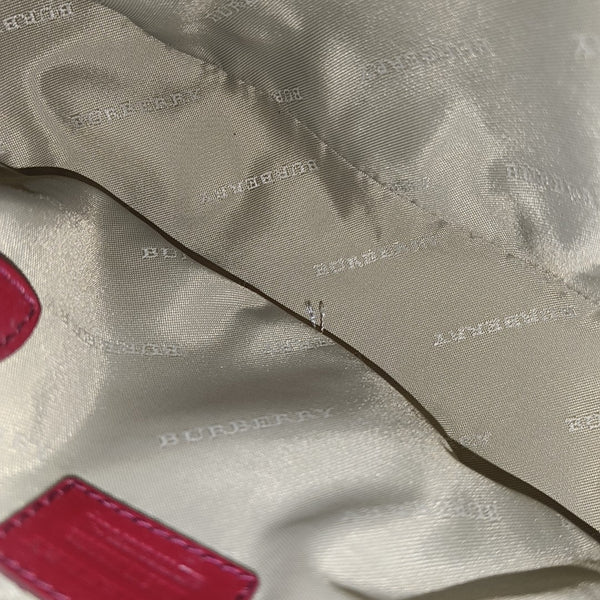 Coated Canvas Shoulder Bag Beige