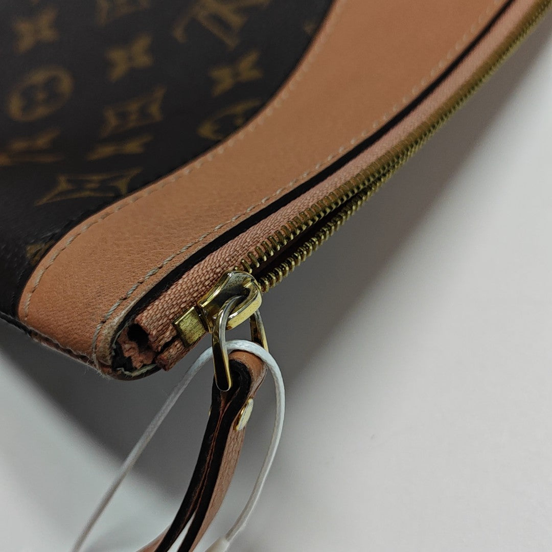 DAILY Monogram Coated Canvas Brown