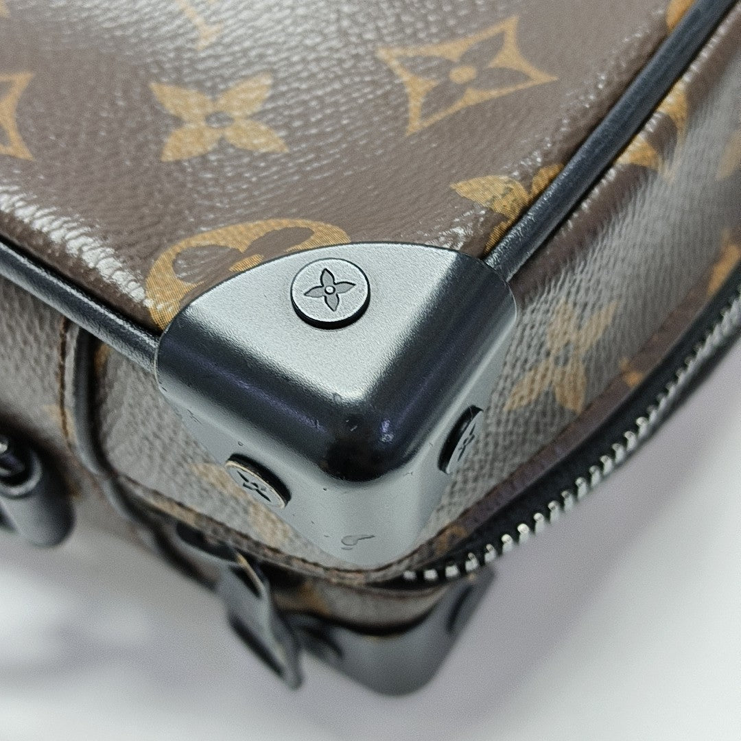 SOFT TRUNK Mini Monogram Coated Canvas Brown
