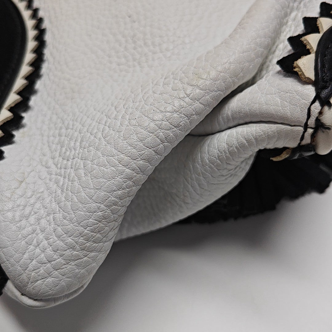 Calfskin Shoulder Bag White