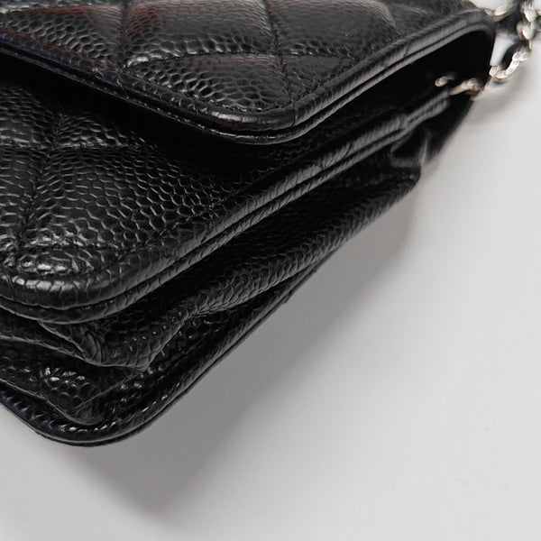 WOC Quilted Grained Calfskin Black