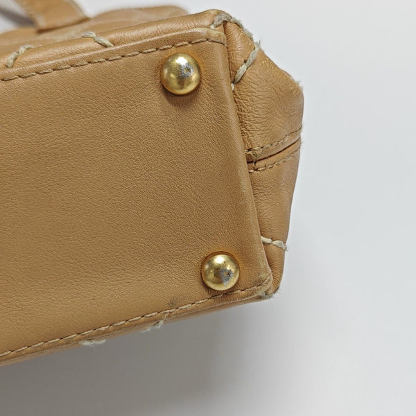 SURPIQUE Quilted Calfskin Beige