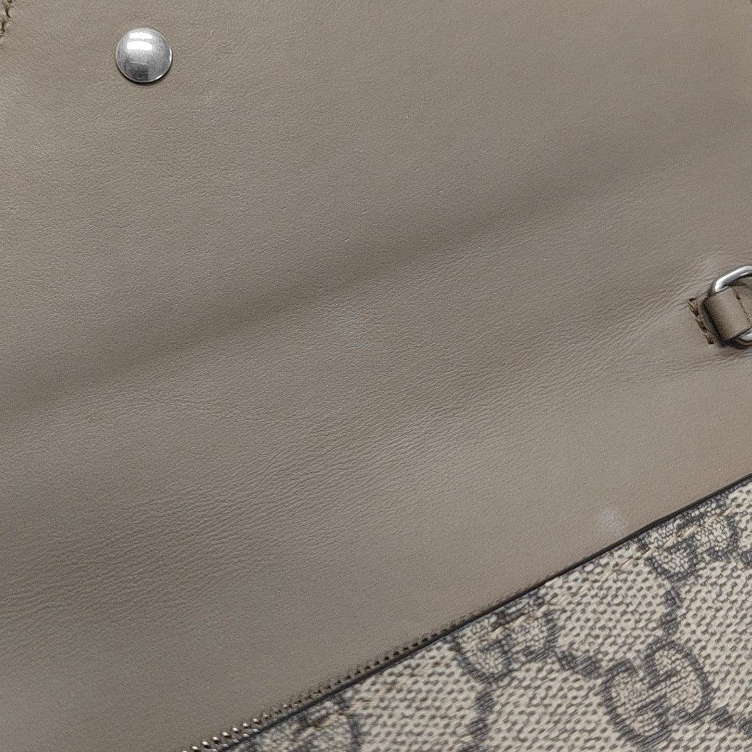 Dionysus Mini Monogram Coated Canvas Beige