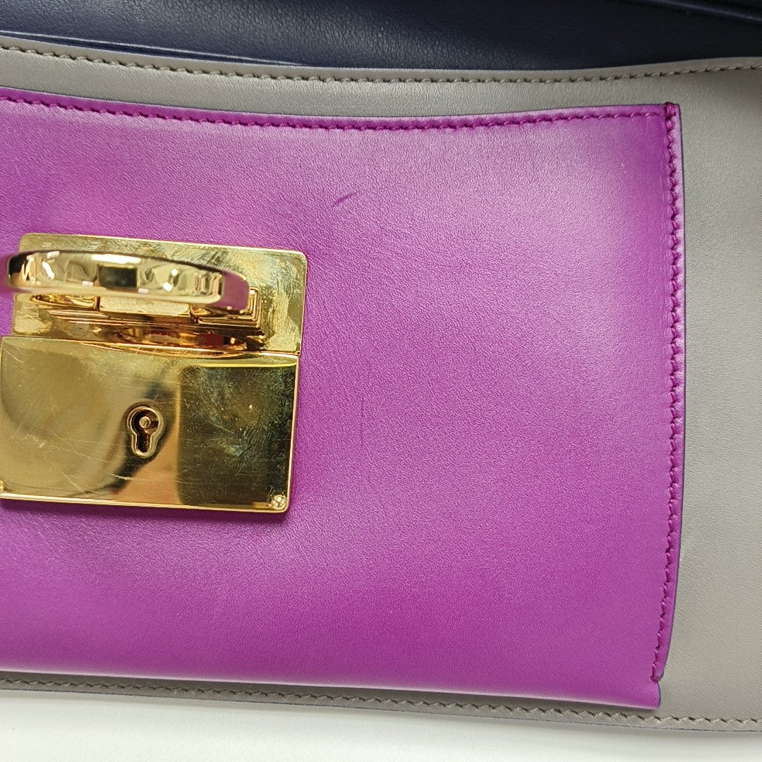 Calfskin Clutch Multicolor