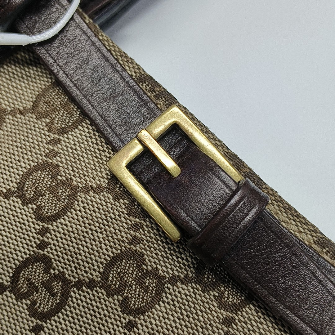 Monogram Canvas Tote Bag Brown