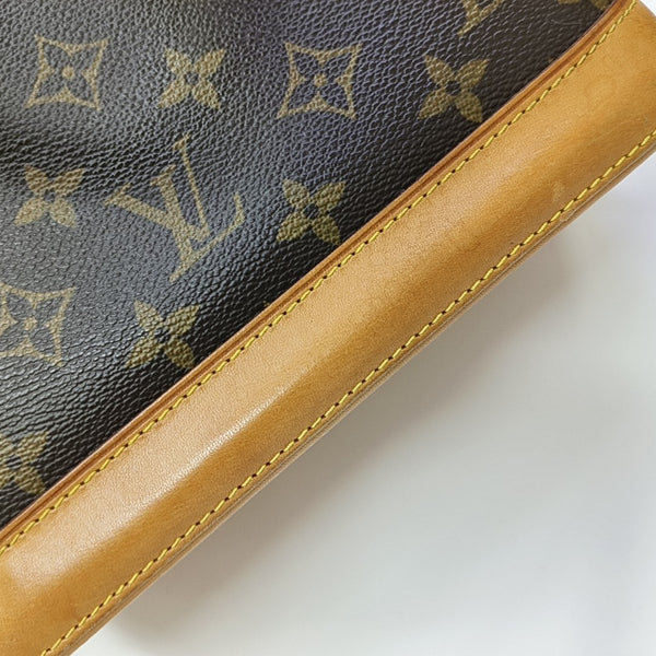 ALMA BB Monogram Coated Canvas Brown