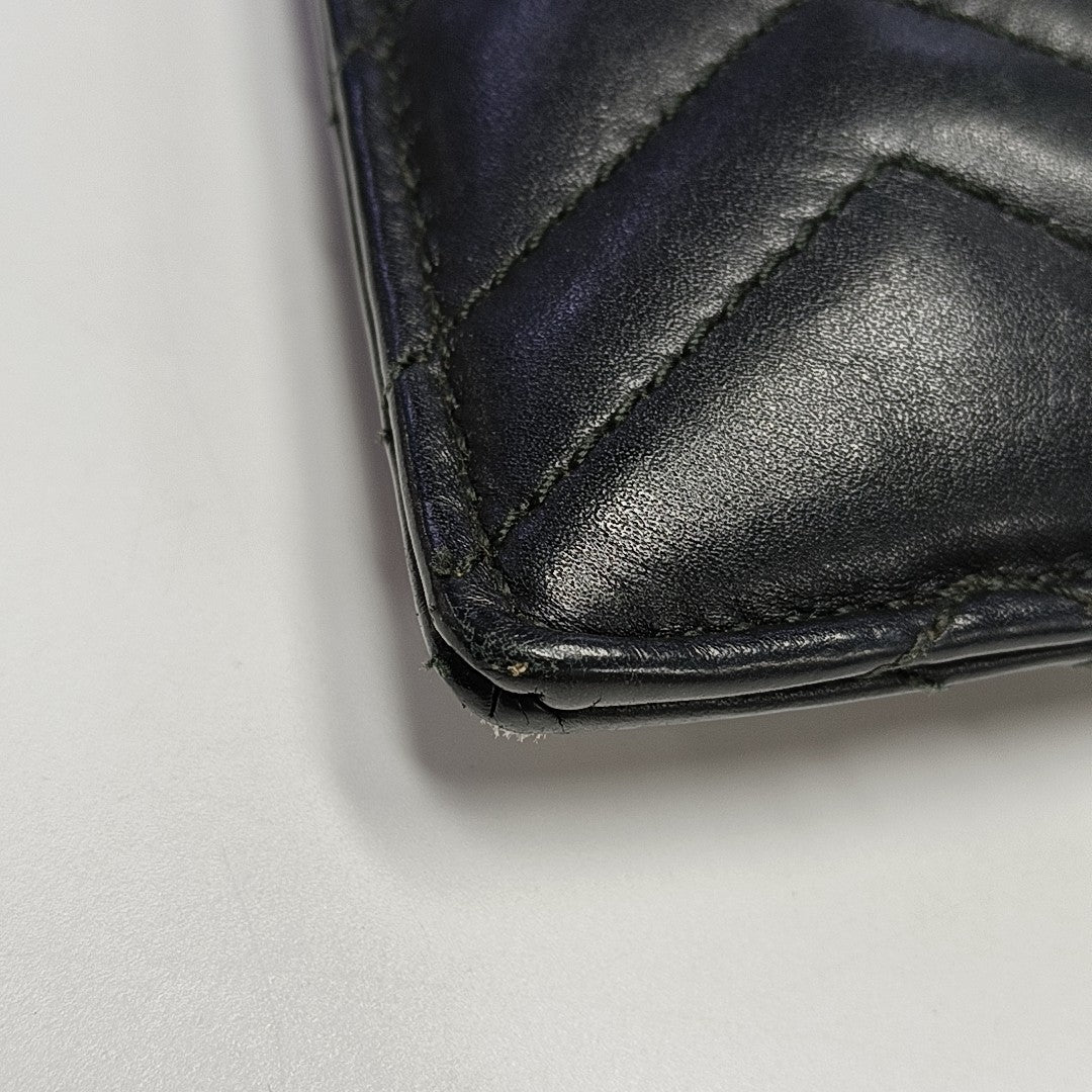 GG Marmont Large Quilted Calfskin Black