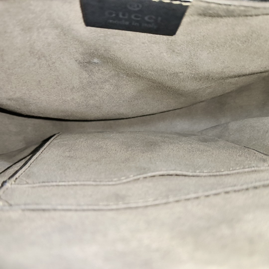 Monogram Coated Canvas Shoulder Bag Beige