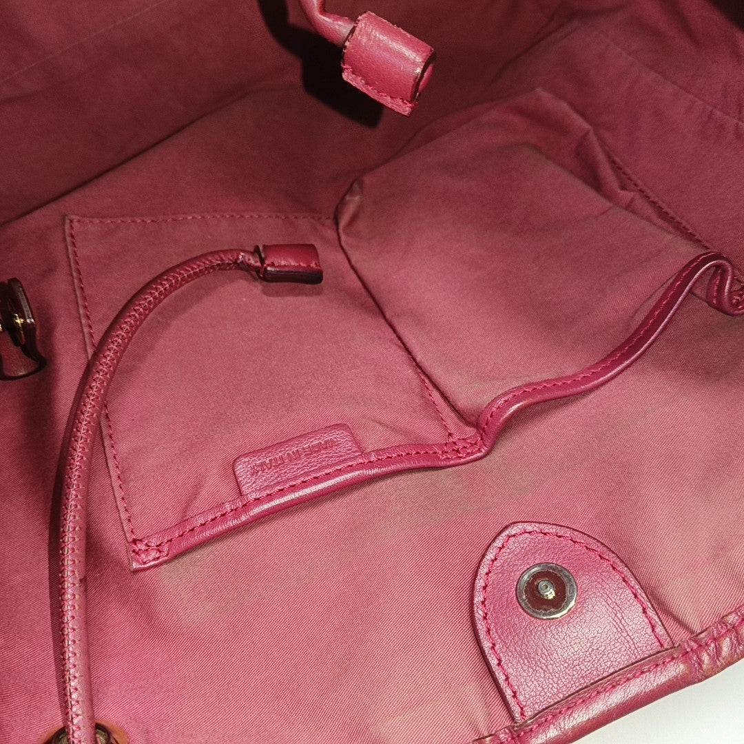 Coated Canvas Tote Bag Beige