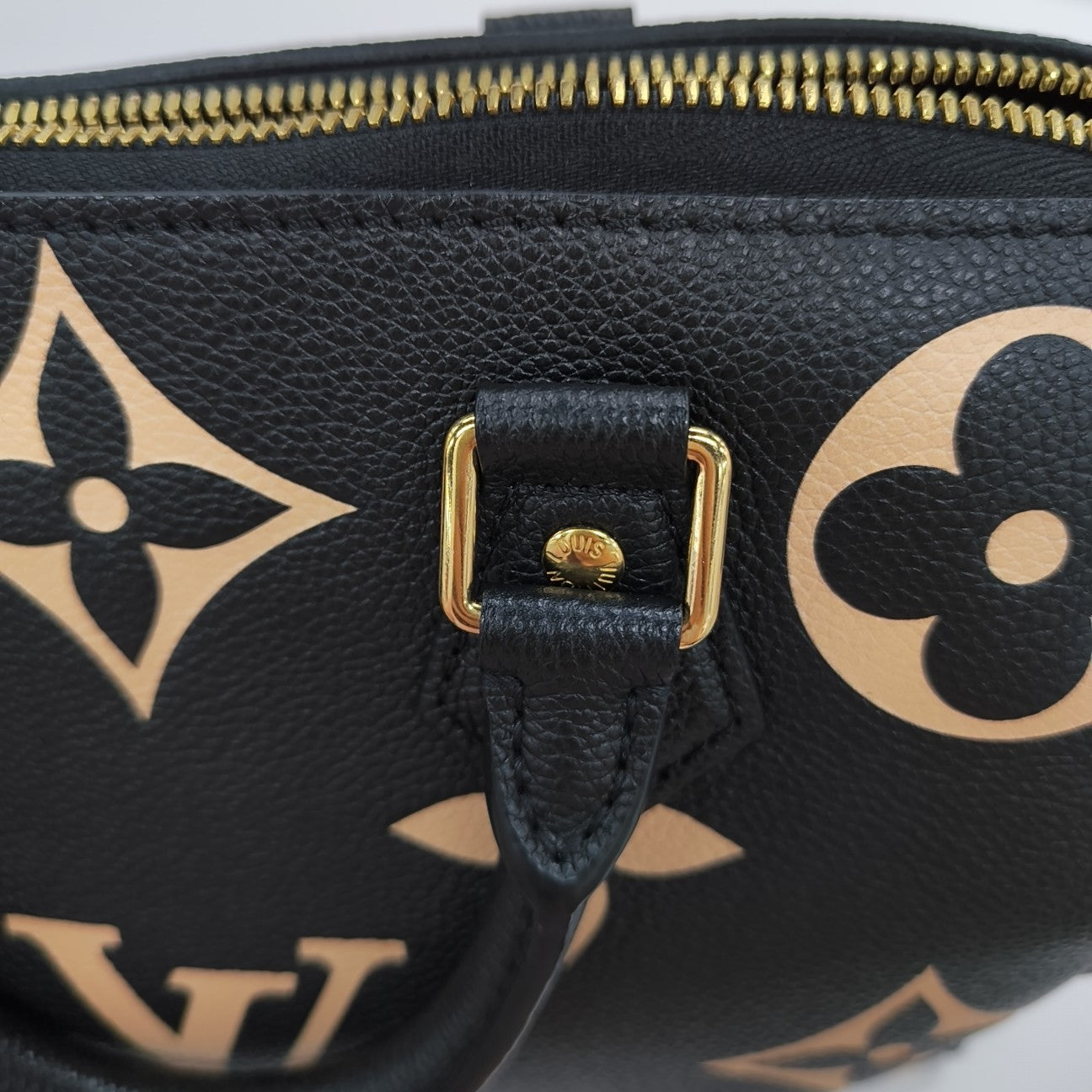 SPEEDY 25 Monogram Calfskin Black