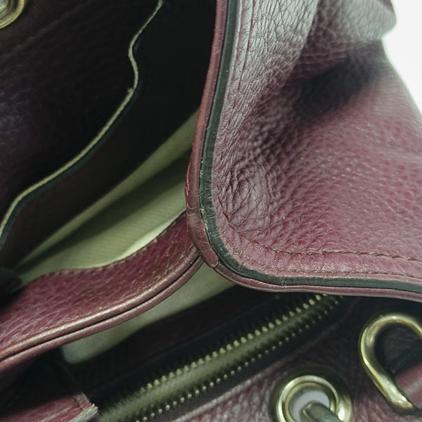 Bamboo 1947 Medium Calfskin Red