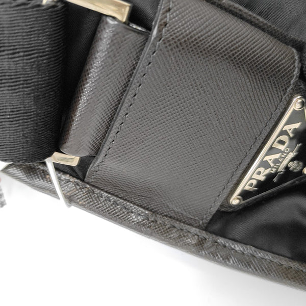 Nylon Shoulder Bag Black