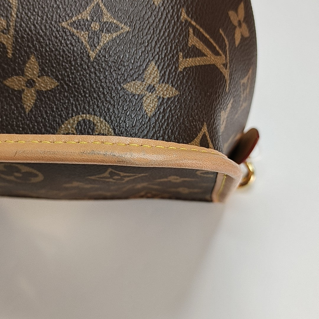 DIANE Monogram Coated Canvas Brown