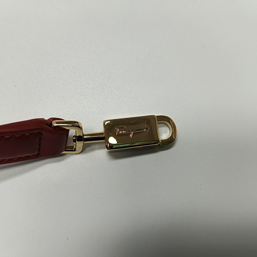 Kelly Small Calfskin Red