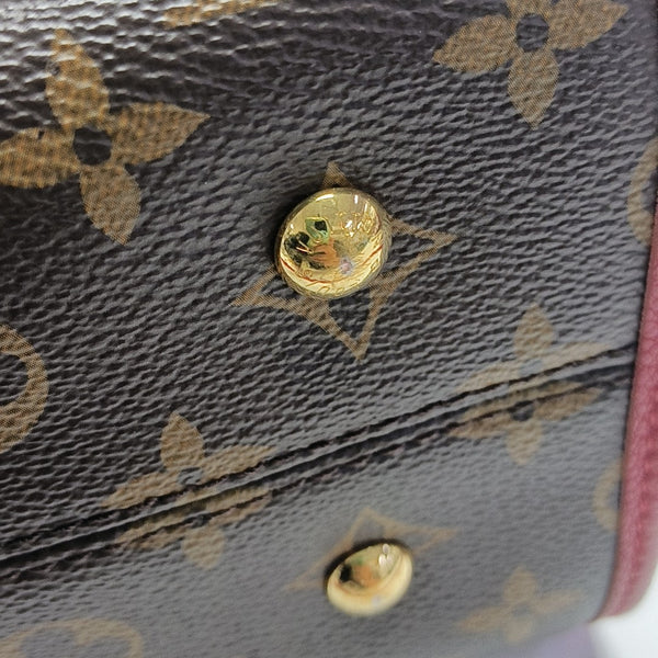 POPINCOURT PM Monogram Coated Canvas Brown