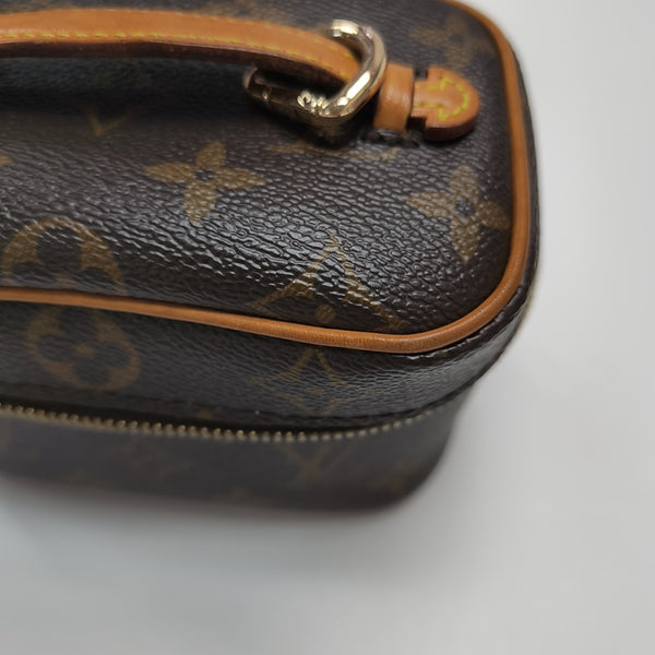 NICE Super Mini Monogram Coated Canvas Brown