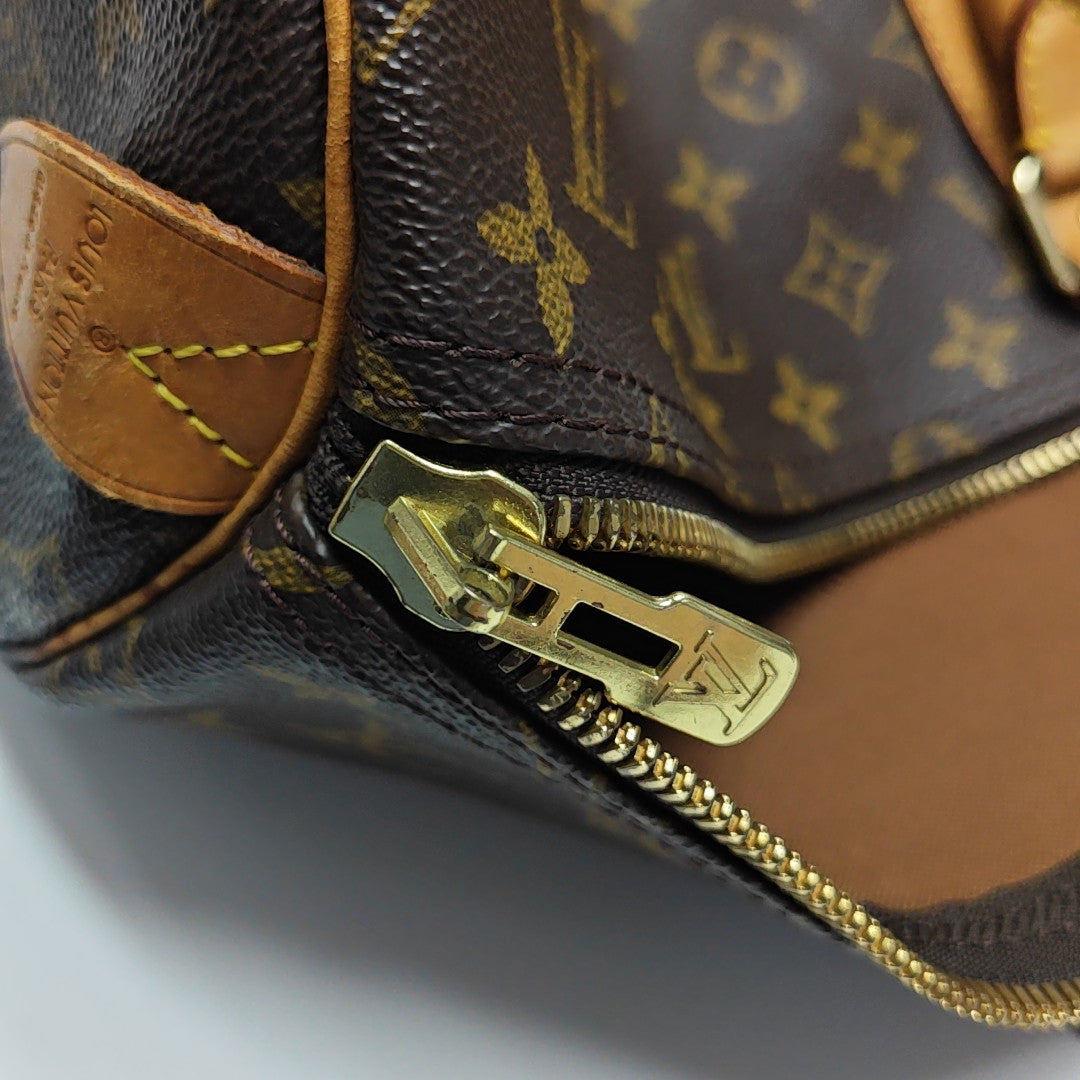 SAC SOUPLE 55 Monogram Coated Canvas Brown