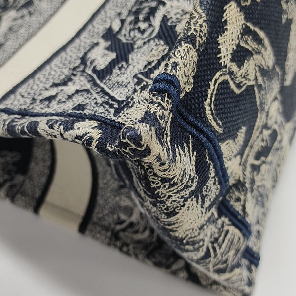 Book Tote Medium Fabric Blue