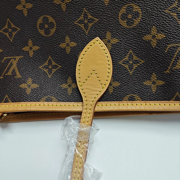 NEVERFULL GM Monogram Coated Canvas Brown