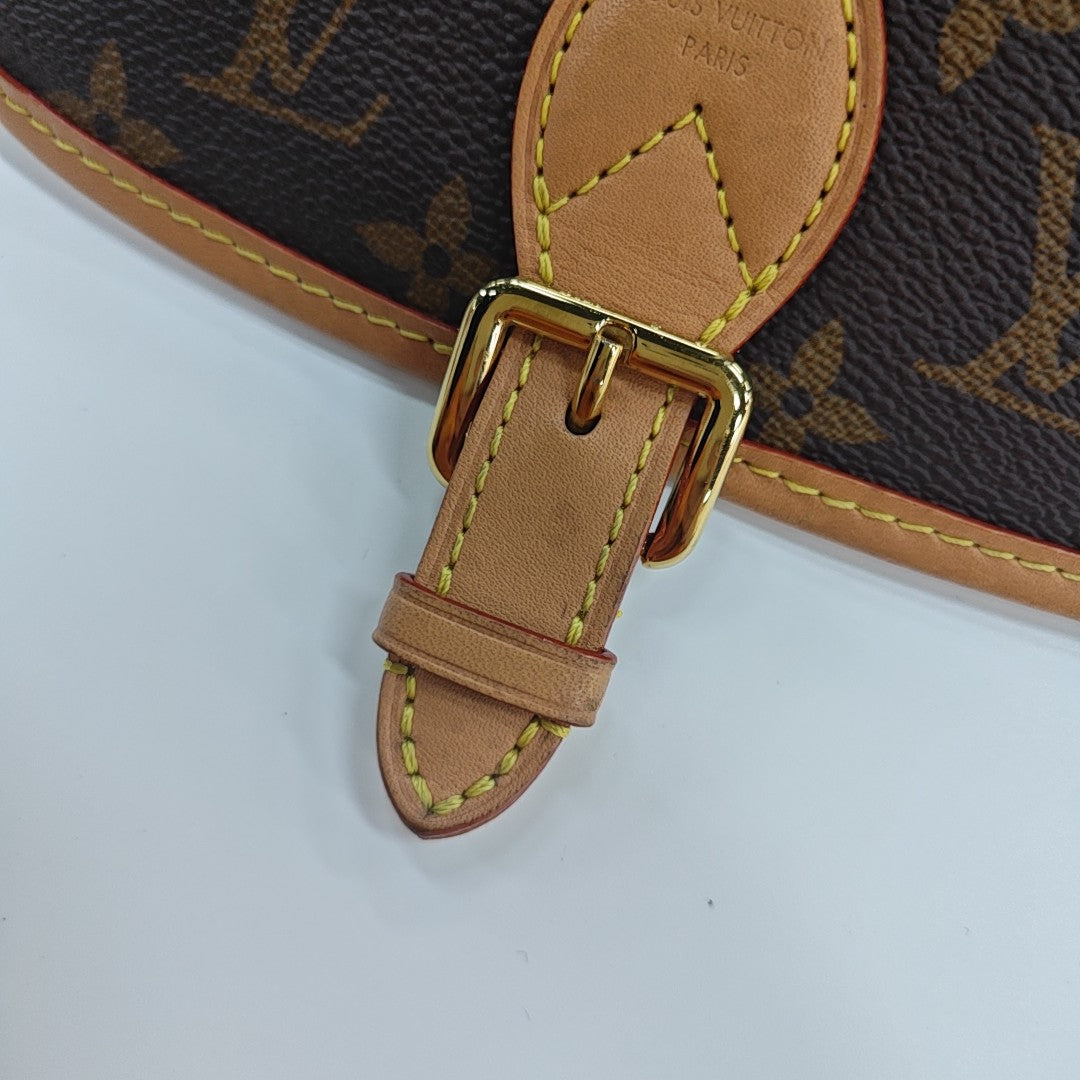 DIANE Nano Monogram Coated Canvas Brown