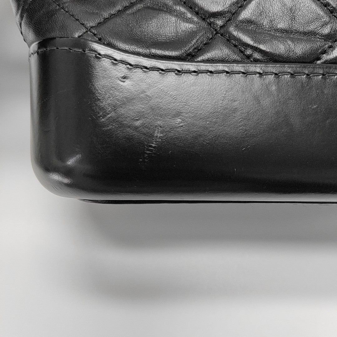 Authenticated pre-owned  GABRIELLE Small Quilted Calfskin Black - Shoulder Bag at Looply
