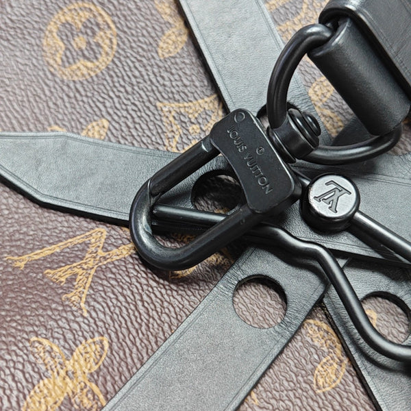 WHEEL BOX Monogram Coated Canvas Brown