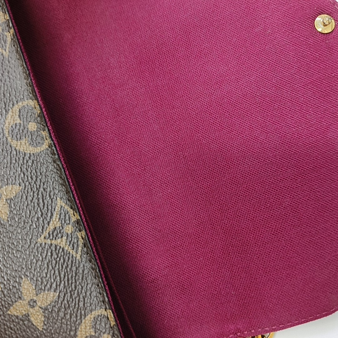 FÉLICIE Monogram Coated Canvas Brown