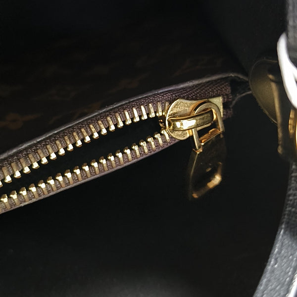 NÉONOÉ MM Monogram Coated Canvas Brown