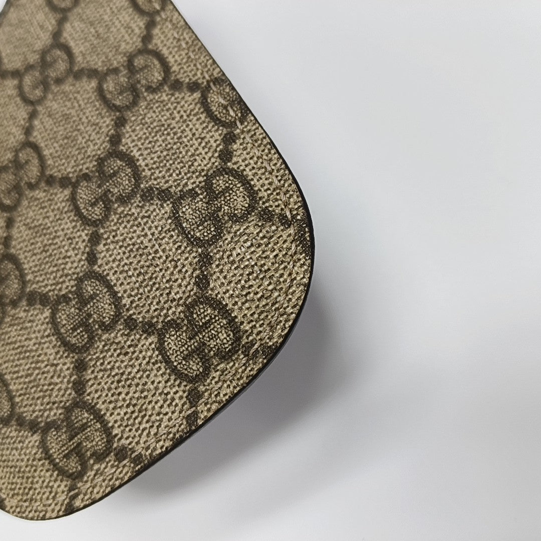 Monogram Coated Canvas Card Holder Beige