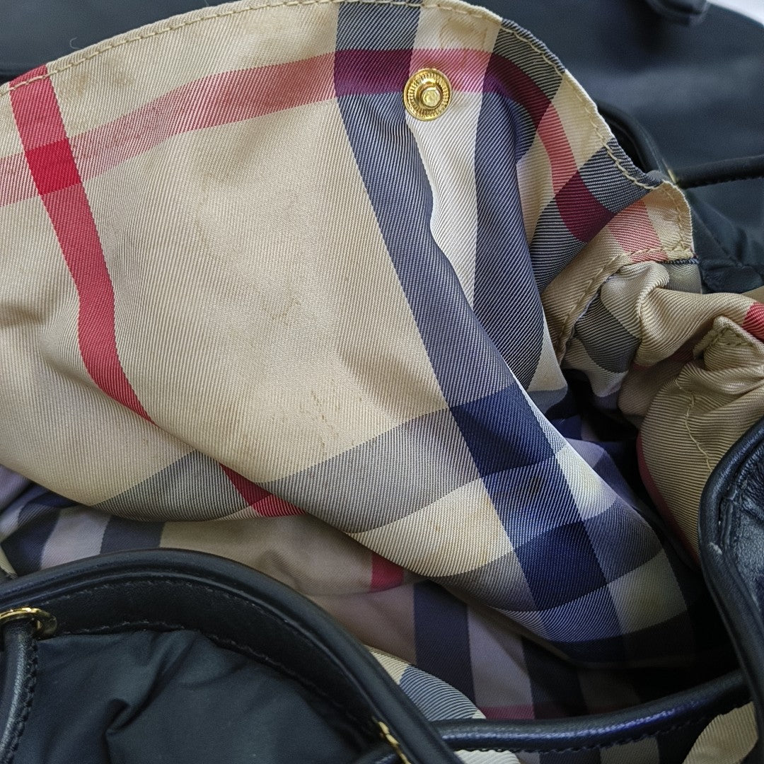 Nylon Shoulder Bag Black