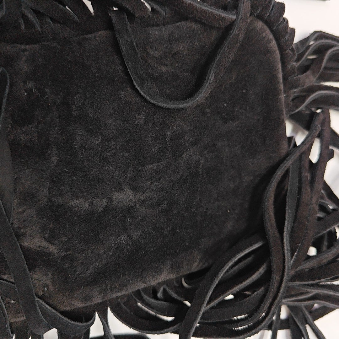 Suede Shoulder Bag Black