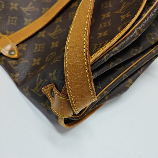 SAUMUR 35 Monogram Coated Canvas Brown
