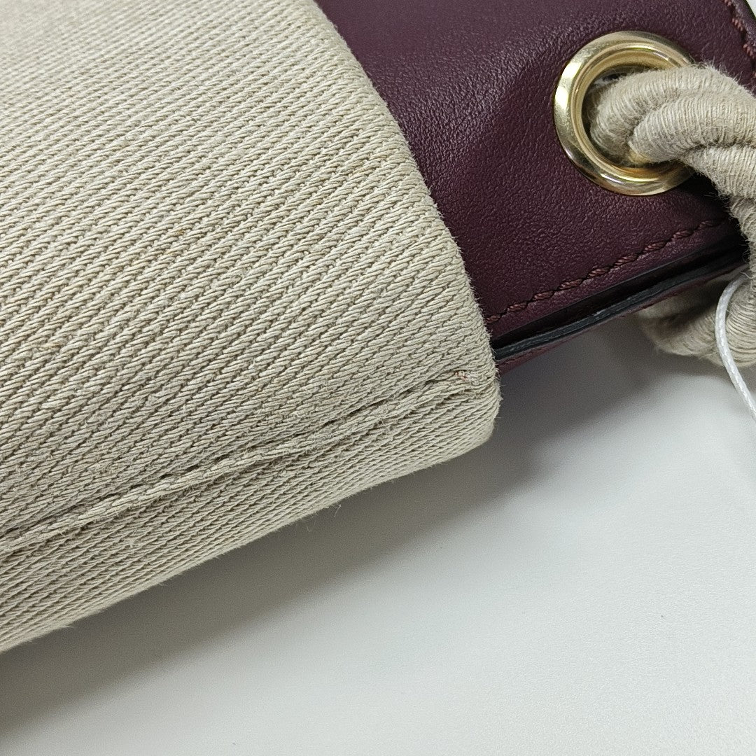 Canvas Bucket Bag Gray