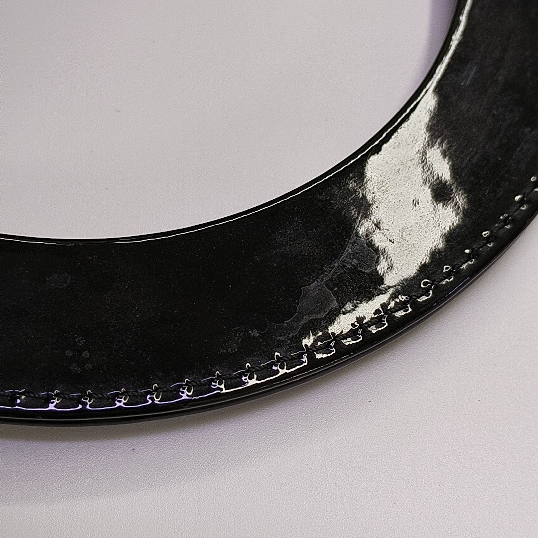 Lady Dior Medium Cannage Patent Leather Black