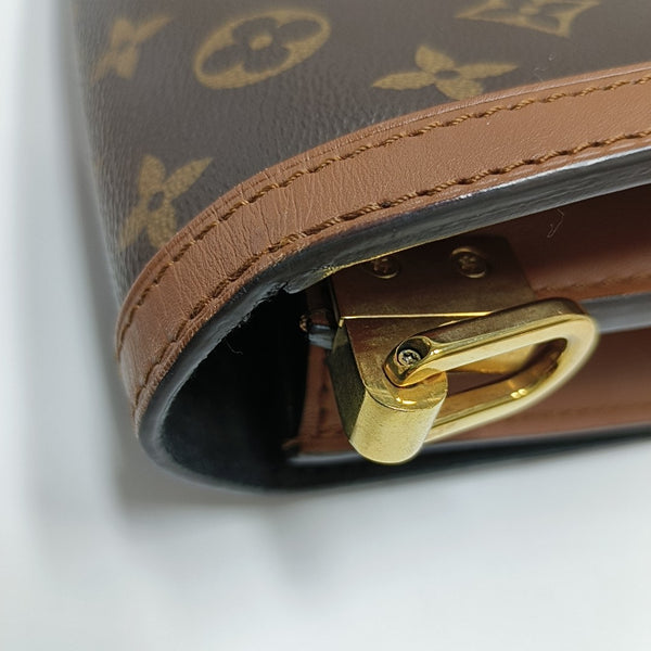 DAUPHINE MM Monogram Coated Canvas Brown