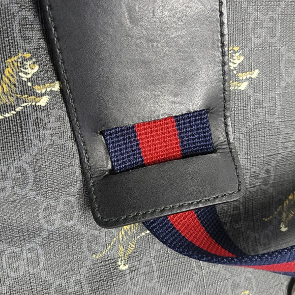 GG Supreme Monogram Coated Canvas Black