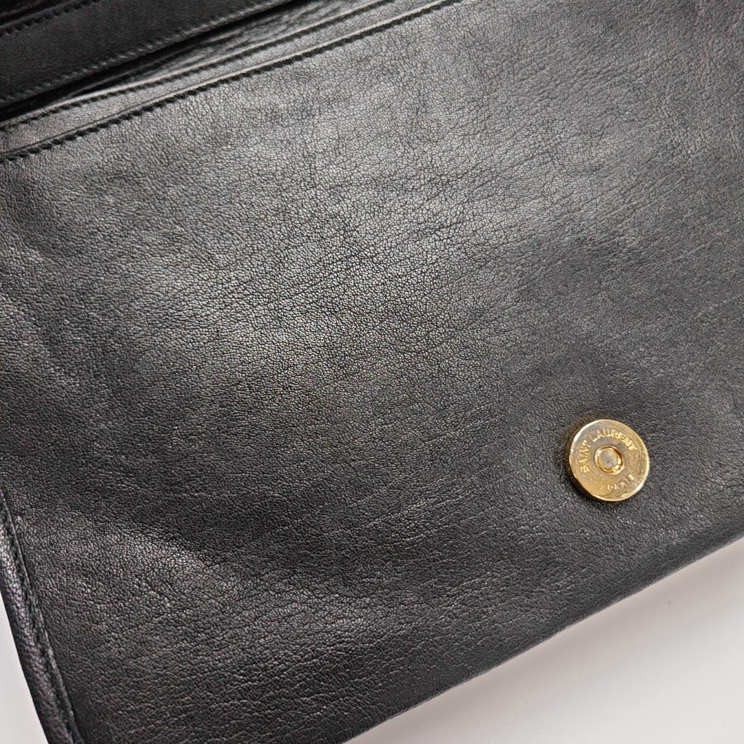 BECKY Small Quilted Lambskin Black