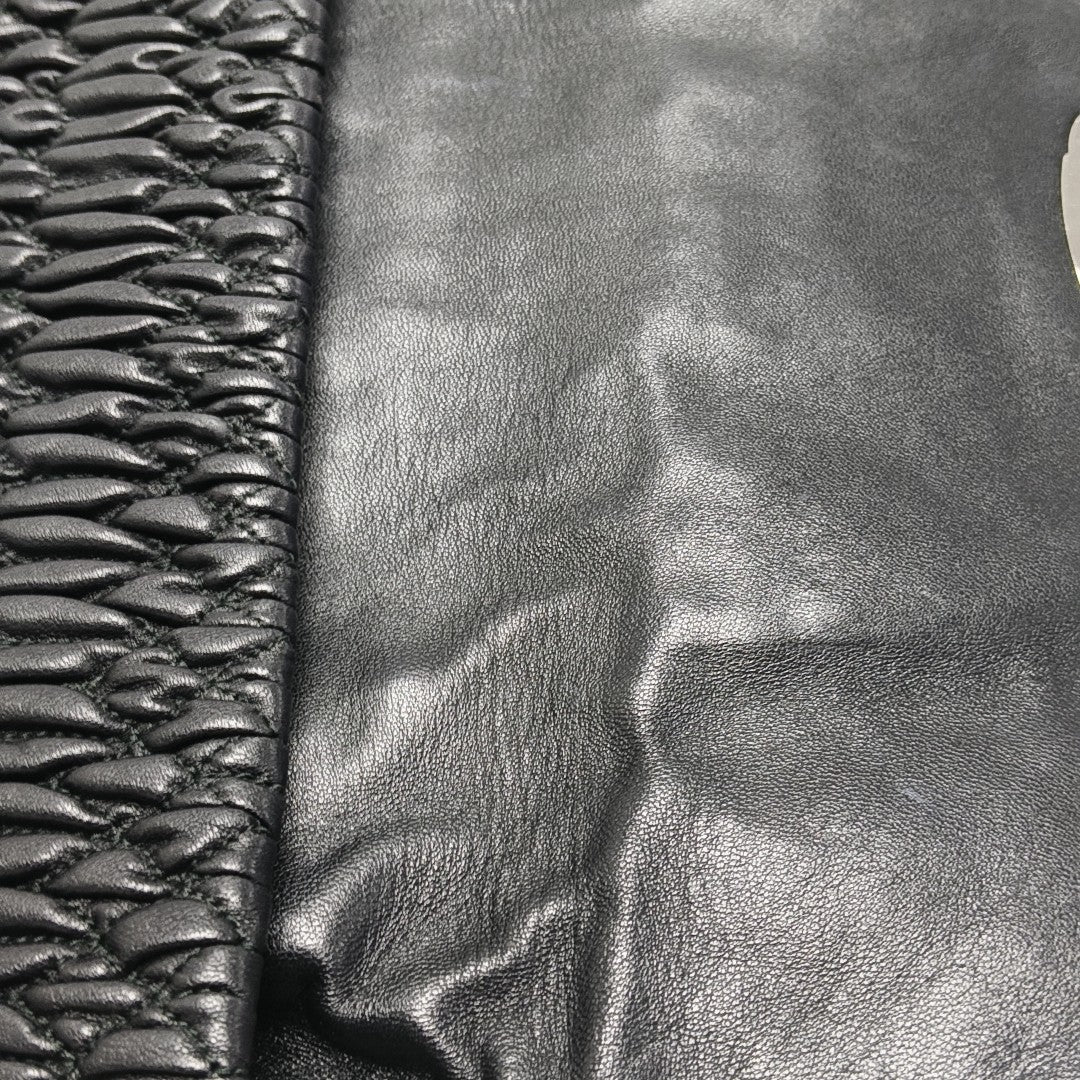 Crystal Lambskin Black