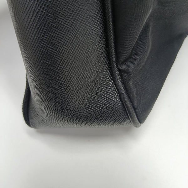 Nylon Top Handle Bag Black