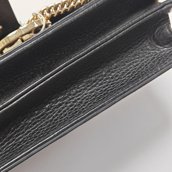 Interlocking G Small Calfskin Black