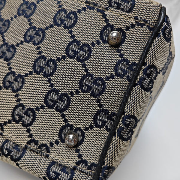 Monogram Canvas Tote Bag Brown