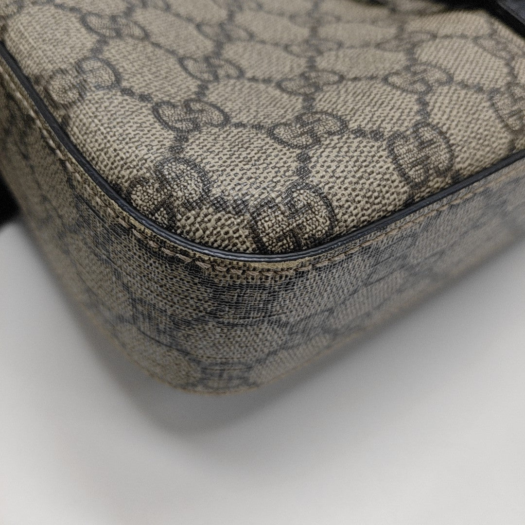Monogram Coated Canvas Shoulder Bag Brown
