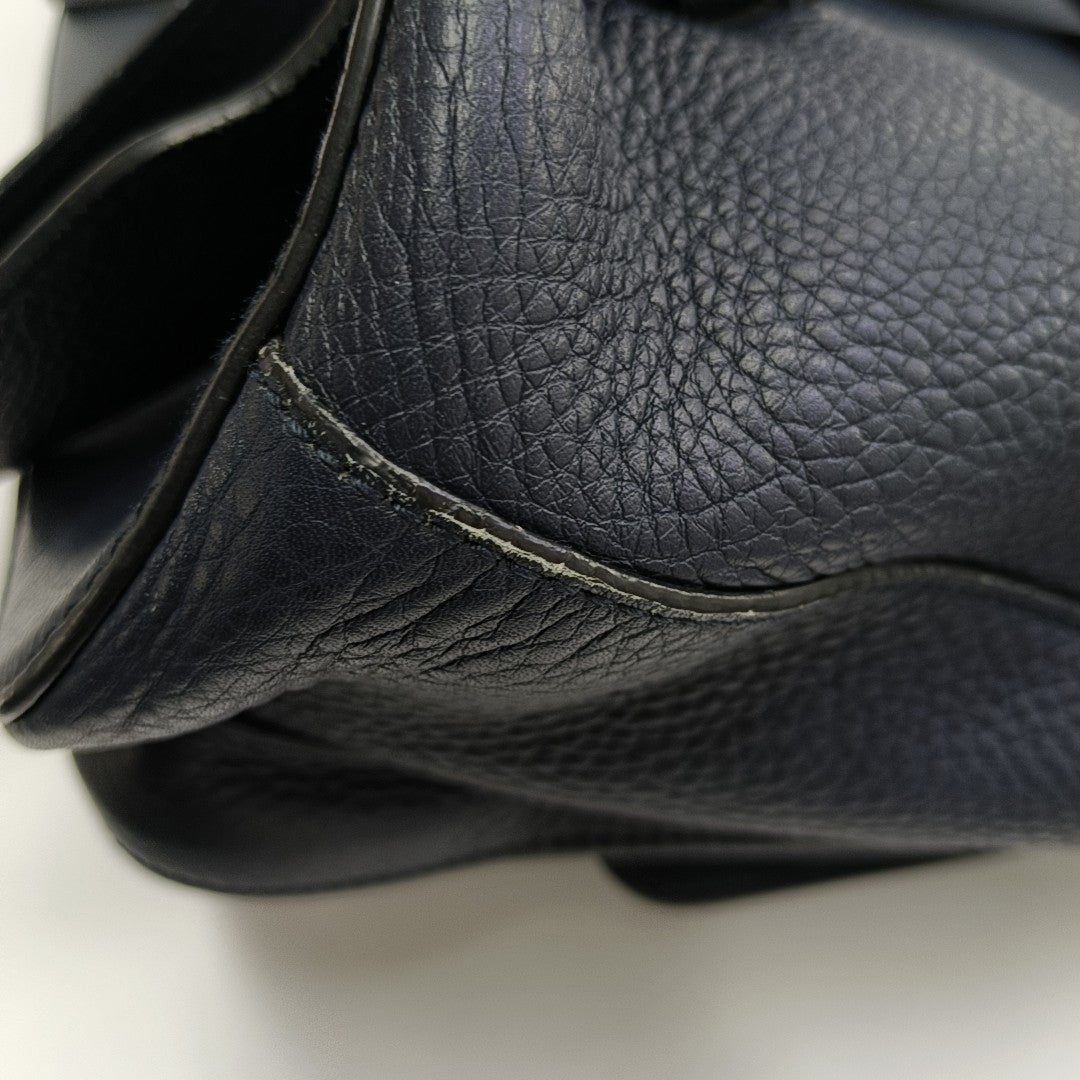 Bamboo 1947 Medium Calfskin Blue