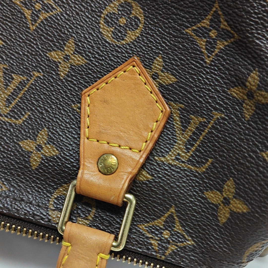 SPEEDY 25 Monogram Coated Canvas Brown