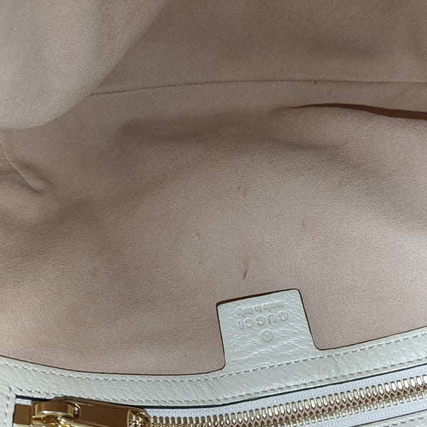 Ophidia Small Monogram Coated Canvas Beige