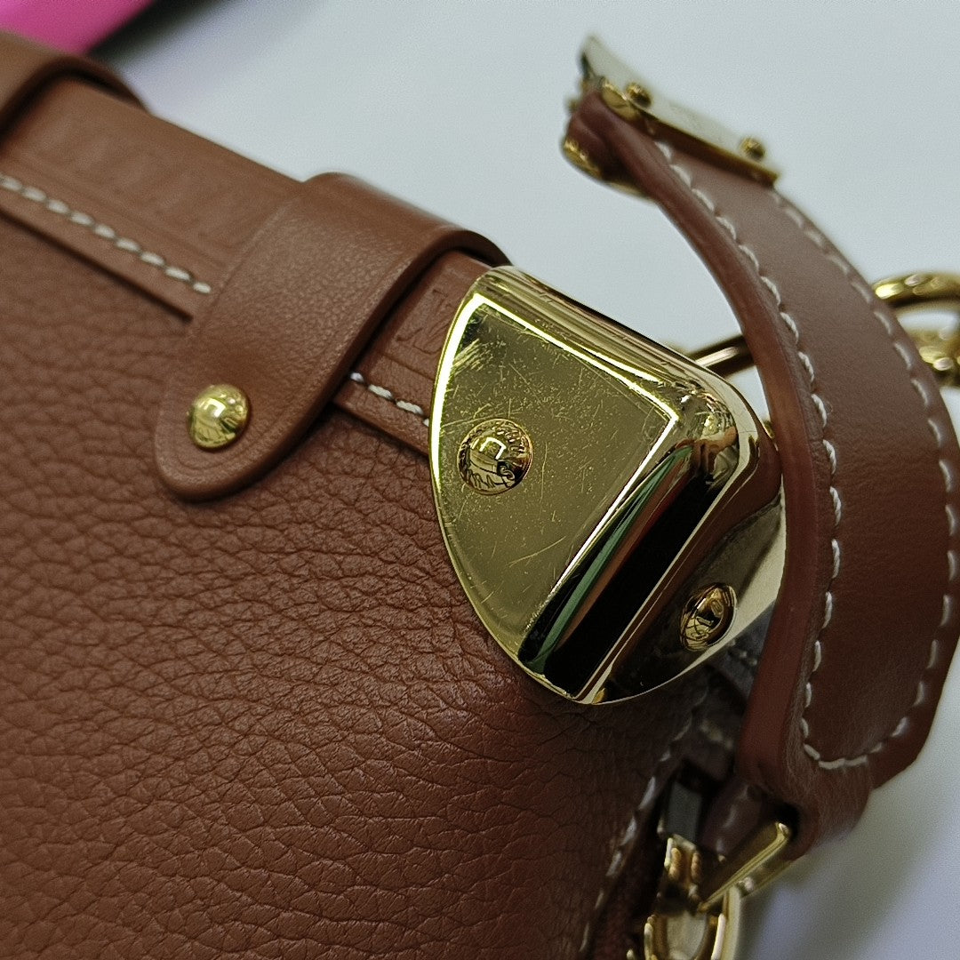 SIDE TRUNK PM Calfskin Brown