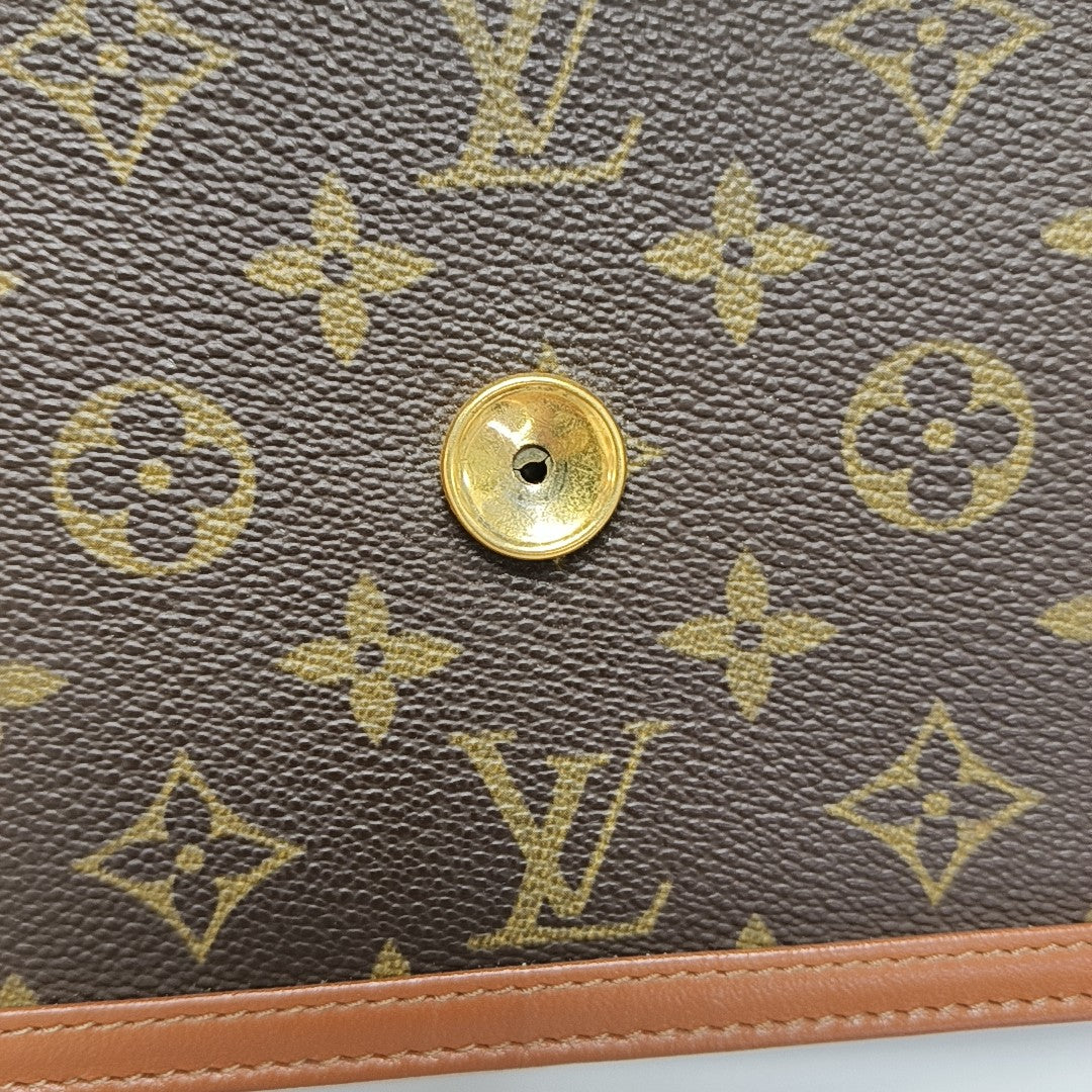 DAME Monogram Coated Canvas Brown