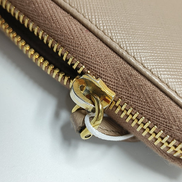 Saffiano Calfskin Wallet Beige