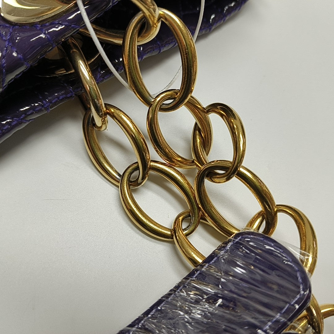 Dior Soft Cannage Patent Leather Purple